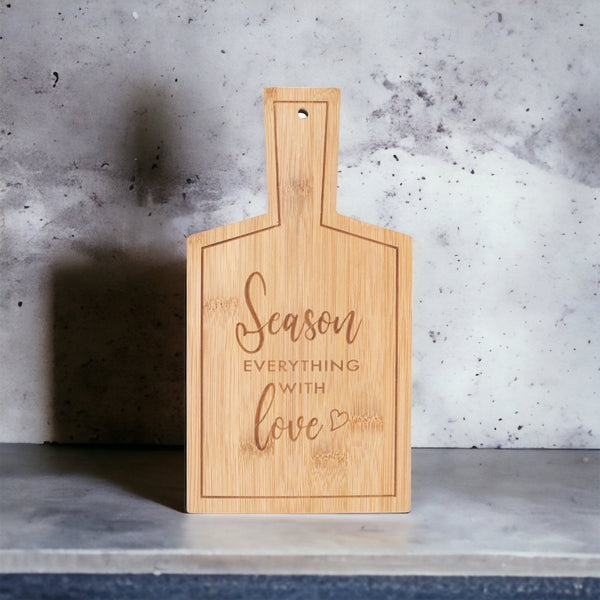 Bamboo serving boards in 3 designs