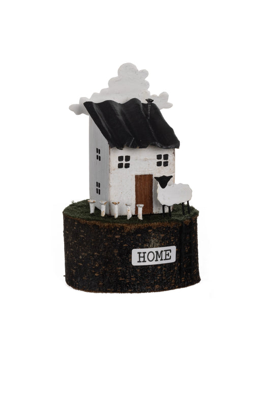 Home with Sheep Ornament