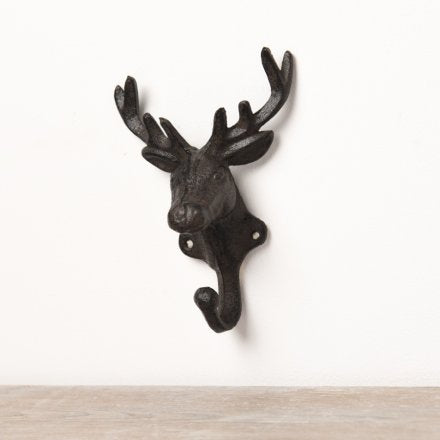 Cast Iron Stag Wall Hook